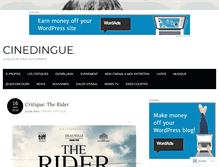 Tablet Screenshot of cinedingue.com
